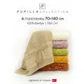 Набор полотенец для ванной 6 шт. Pupilla ELIT V2, махра, 100% бамбук, 70х140 см