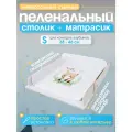 Пеленальная доска на комод съемная с белым матрасиком