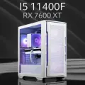 AIR Белый Intel Core i5 11400F, RX 7600 XT 16GB, DDR4 32GB, SSD 1000GB Игровой компьютер