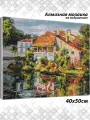 Алмазная мозаика Белоснежка Франция. Аквитания / Набор алмазной мозаики 40х50 см / На подрамнике / Полная выкладка