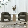 Кресло EVINDEL, обивка микровелюр, каркас ABS пластик, серый цвет