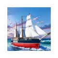 Конструктор Большой Корабль - Белый Парусник 1300дет