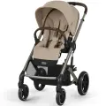 Коляска прогулочная Cybex Balios S Lux TPE Almond Beige с дождевиком
