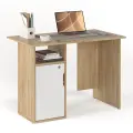 Стол письменный БАНГА-51 левый дуб сонома-белый