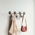 Вешалка Umbra Dotsy, настенная, черная, орех