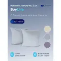 Наволочки на подушку buyson BuyLive 70х70, хлопок (сатин) пепел, 2 шт.