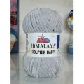 Пряжа Dolphin baby (HIMALAYA), св. серый - 80357, 100% полиэстер, 5 мотков, 100 г, 120 м.