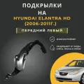 Подкрылок (Локер) на автомобиль Hyundai Elantra HD (2006-2011г.), с отверстиями в штатное место, передний левый