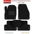 Ворсовые коврики для Land Rover Range Rover Evoque 1 (L538) 2011 - 2018, Стандарт, черные, 5шт / Ленд Ровер Рендж Ровер 1