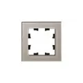 Рамка Systeme Electric Atlas Design Nature одинарная для розеток и выключателей шампань- 10 шт.