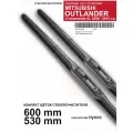 Стеклоочистители для Mitsubishi Outlander 2 пок. - дворники Аутлендер XL, комплект.