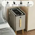Современный минималистичный мини-прикроватный столик из массива дерева