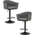 Набор 2 шт. Стул барный DOBRIN LEON, LM-9690, графитовая ткань (LAR-275-21)