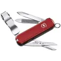 Нож-брелок VICTORINOX NailClip 580, 65 мм, 8 функций, красный