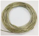 Трос металлополимерный /веревка / шнур / d 4 мм длина 35 метров латунированная сталь с прозрачным полимерным покрытием не ржавеет суперпрочный гибкий легкий ДомовоД ТМП4/35,0
