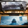 Игровой коврик для мыши DigitalRazor Frostpunk2 Ice Man 800x300x3mm, белый, синий