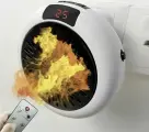 Портативный обогреватель WARM AIR BLOWER 900W с пультом / Тепловентилятор настенный бесшумный / Электрообогреватель портативный для дома и дачи