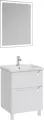 Мебель для ванной комнаты SanStar Lanciano 60 напольная, белая, раковина Миранда 60