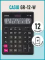 Калькулятор Casio GR-12, 12-разрядный, черный