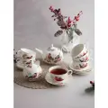 Чайный сервиз Lefard Лесная сказка. Снегири на 6 персон 14 предметов фарфор