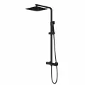 Душевая система с термостатом и тропическим душем SATO IS16065TM-3 черный матовый