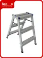 Стремянка LWI LWI33S, сталь, 3 ступени, рабочая высота 231см, двухсторонняя, компактная