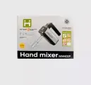 Миксер Haley XY-1669, ручной, черно-серый, 5 скоростей, 500Вт