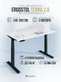 Стол компьютерный регулируемый по высоте Ergostol Terra 2.0 120х68 см, Белый шагрень/черный