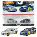 Машинка коллекционная Mattel Hot Wheels Premium 2 Pack HBL96 Subaru Impreza WRX & 16 Subaru WRX STI