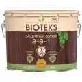 ТЕКС пропитка защитная BIOTEKS 2-в-1, 9 кг, 9 л, оранжевый