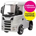 Детский электромобиль фура Scania 500R 4WD 12V - HL698-LUX-WHITE