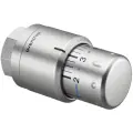 Термоголовка Oventrop , Uni SH, M30x1,5, с нулевой отметкой, сталь матовая, с надетым декорат. кольцом SH-Cap