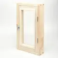 Форточка для бани деревянная с вертикальным открыванием 30х40 см