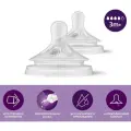 Соска силиконовая Philips Avent Natural Response SCY964/02 со средним потоком от 3 мес, 2 шт