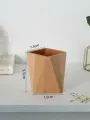 Стакан Glasstooth-004 деревянный, бук, 95х75х75 мм, для ручек и карандашей, для зубных щеток, для косметики