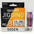 Плетеный шнур Gosen Answer Jigging Salwater Game PE x8 300m #1.5 (30lb/14.0кг/0.205mm)