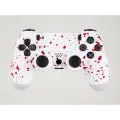 Геймпад/джойстик для PS4/ПК/Android/iOS, беспроводной, Bluetooth, белый, кровавые брызги