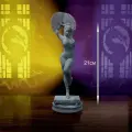 Фигурка Kitana, Китана Mortal Kombat 21см(Серая, сборная, предназначена для самостоятельной покраски)s