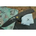 Складной нож Kansept Knives Kryo, сталь CPM S35VN, BW, рукоять черный карбон