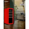 Винный шкаф TESLER CWC-248 RUBY RED LD, рубиновый красный, левостороннее открытие дверцы, 24 бут, электронное управление
