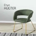 Стул для кухни премиум, стул кухонный Hugs Линк Темно-зеленый + Золото