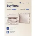 Комплект buyson family BuyFlora: покрывало 240x260 см + декоративные наволочки 45х45 см, Rose