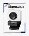 OBSBOTMeet 2 4K камера для прямой трансляции, сверхчеткое улучшение внешности, автоматическая композиция с помощью AI.(Белый)