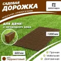 Садовая дорожка Еврогрядка 1 м х 0.6 м, цвет: терракот