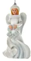 Елочная игрушка Ангел Серафина - Предвестница Зимы 13 см, подвеска