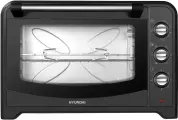 Мини-печь Hyundai MIO-HY106 60л. 2200Вт черный, Световой индикатор, Таймер, Гриль, Конвекция