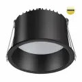 359237 SPOT NT23 000 черный Светильник встраиваемый светодиодный IP20 LED 12W 220V 840Лм 3000К TRAN