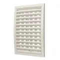 Решетка вентиляции Эра регулируемая, разъемная, 200х300 мм, слоновая кость