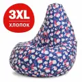 Кресло мешок Bean Joy, пуфик мешок, бескаркасное кресло, размер 3XL, оксфорд, Милые коты