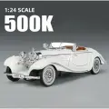 Коллекционная масштабная ретро модель Mercedes-Benz 500 K Spezial Roadster 1936 1:24 (металл, свет, звук)